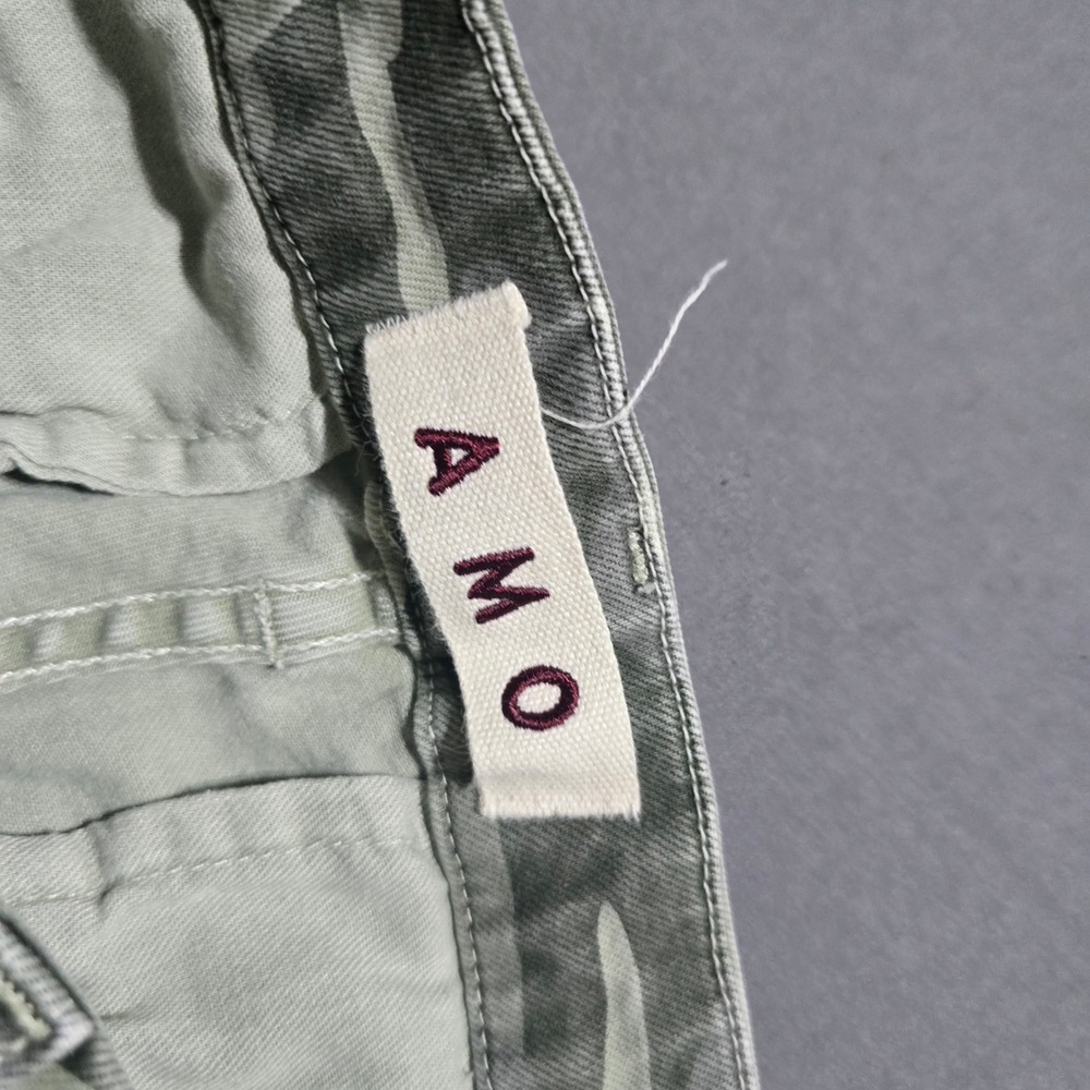 AMO Easy Trouser womens 28 Green Camo Surplus Straight Leg Made in USA - Picture 6 of 8
